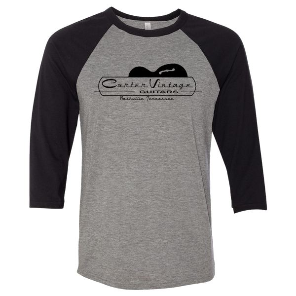 Carter Vintage Baseball Shirt - Black/Gray