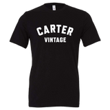 Carter Vintage Block Logo T-shirt - Black