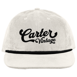 Carter Vintage Corduroy Hat - White