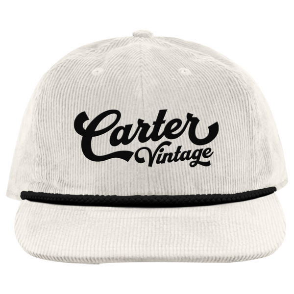Carter Vintage Corduroy Hat - White