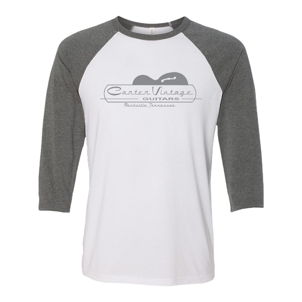 Carter Vintage Baseball Shirt - White/Gray