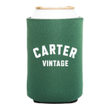 Carter Vintage Block Logo Koozie - Green