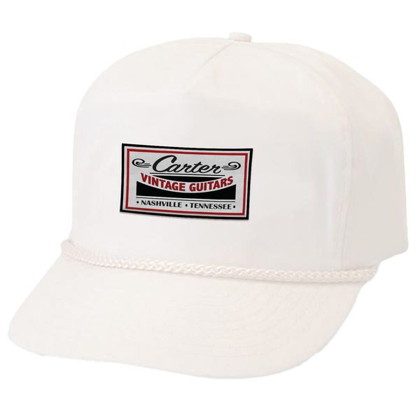 Carter Vintage Patch Logo Hat - White