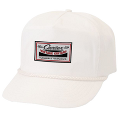 Carter Vintage Patch Logo Hat - White