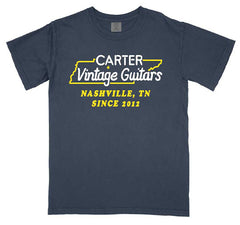 Carter Vintage Navy State Logo Shirt
