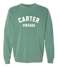 Carter Vintage Light Green Logo Sweatshirt