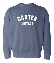 Carter Vintage Blue Logo Sweatshirt